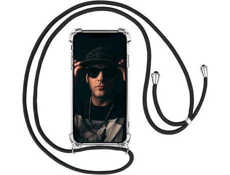 Funda con Cordón para iPhone 13 Pro Max HONGWE. Transparente