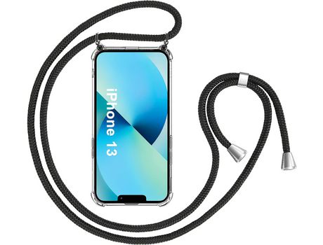 Funda con Cordón para iPhone 13 HONGWE. Transparente