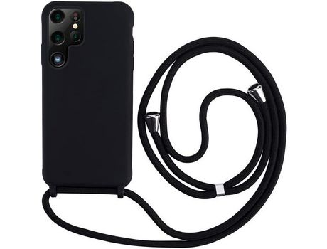 Funda con Cordón para Samsung Galaxy S22 Ultra HONGWE. Selicona