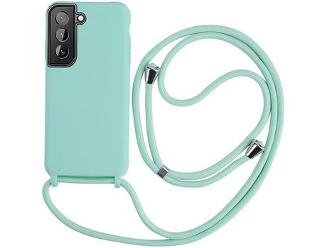 Funda con Cordón para Samsung Galaxy S22+/S22 Plus HONGWE. Selicona