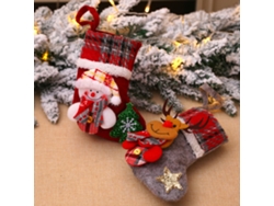 Decoración navideña: Muñeca, calcetines, bolso, adorno para el árbol.