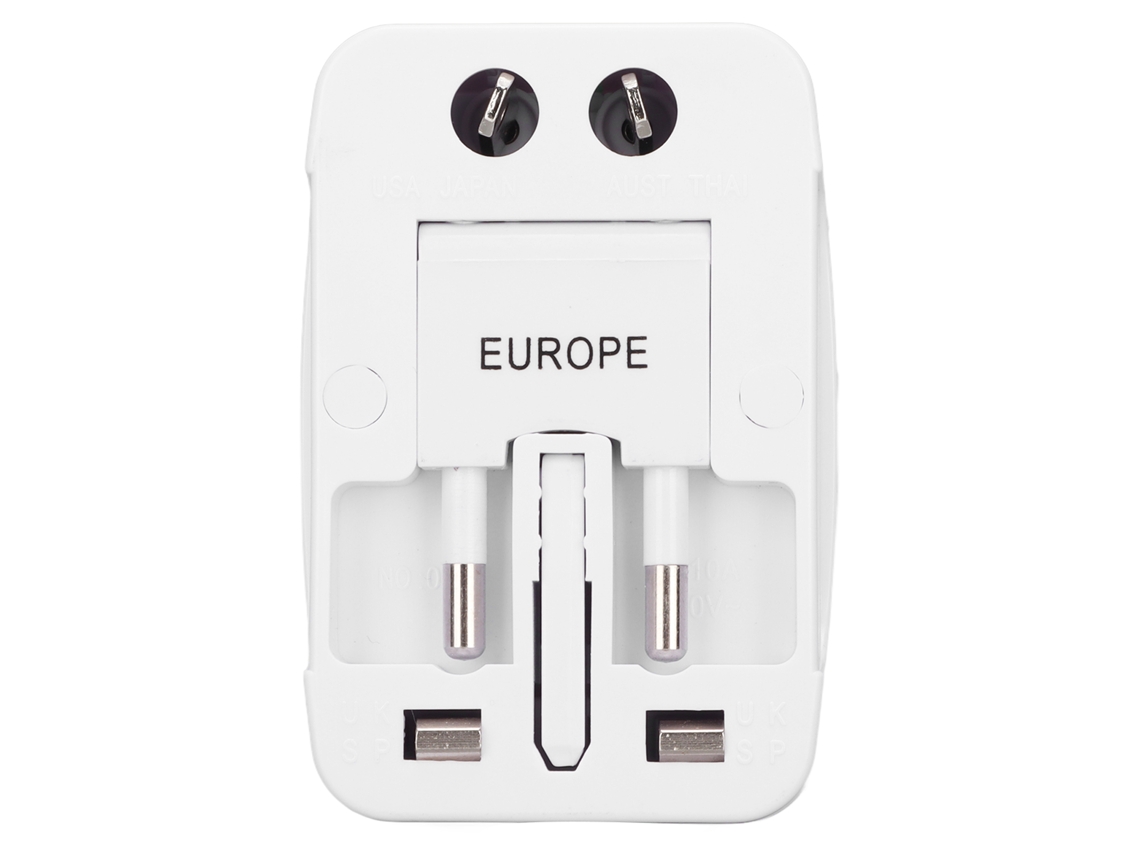 Adaptador De Viaje Universal Cargador De Pared Internacional Para La Mayoría De Los Países
