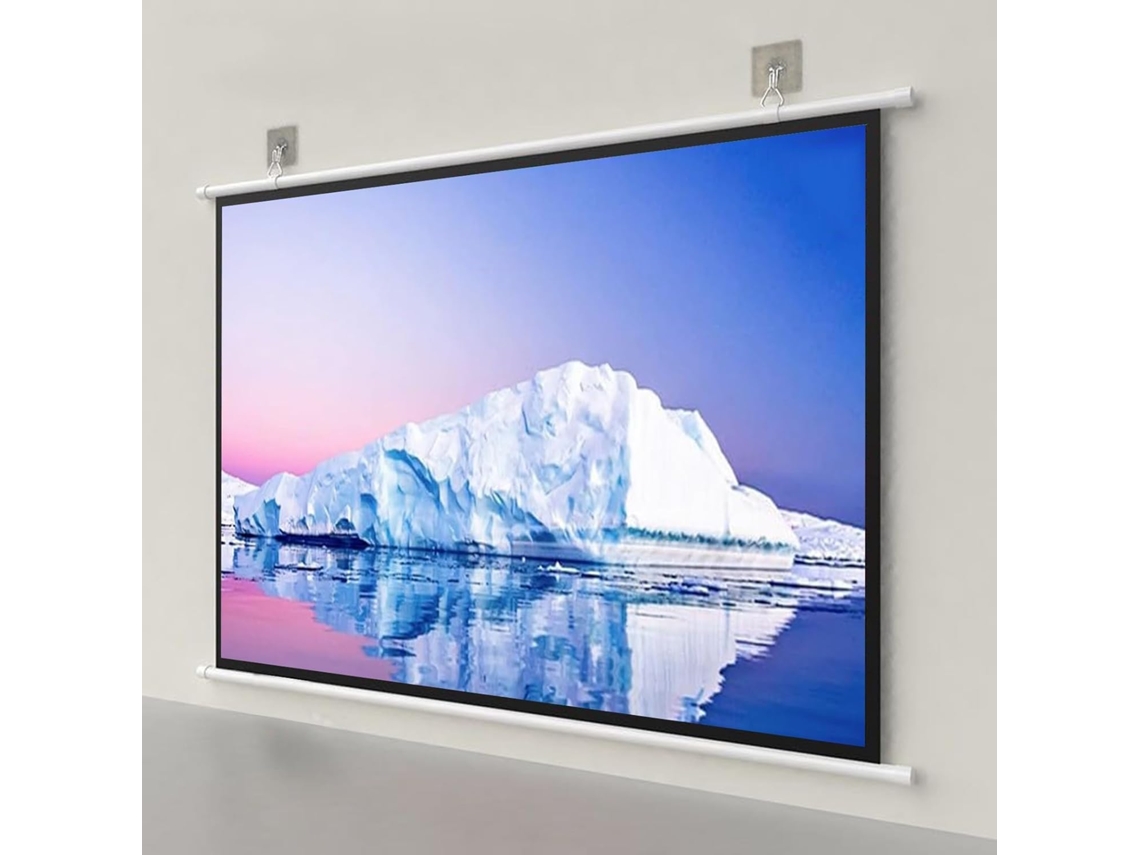 Pantalla De Proyección Portátil De 30, 40, 50, 60 Y 72 Pulgadas, 16:9/4:3, 4k Hd, Enrollable Manualmente Para