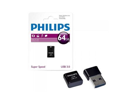 PHILIPS Bolígrafo Usb 3.0 64Gb Edición Pico Negro