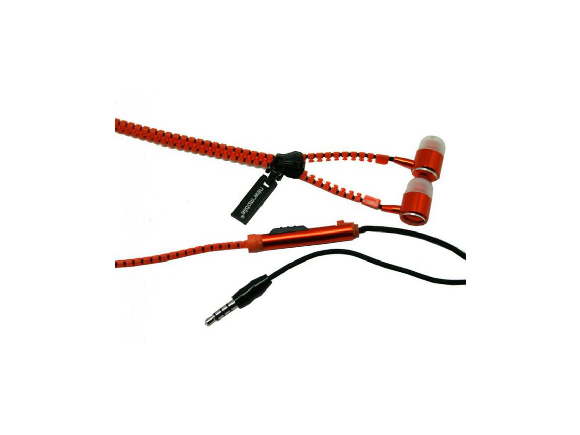 Kit Auricular Estéreo NUEVO MÓVIL Zip com Micro Laranja Nm3503