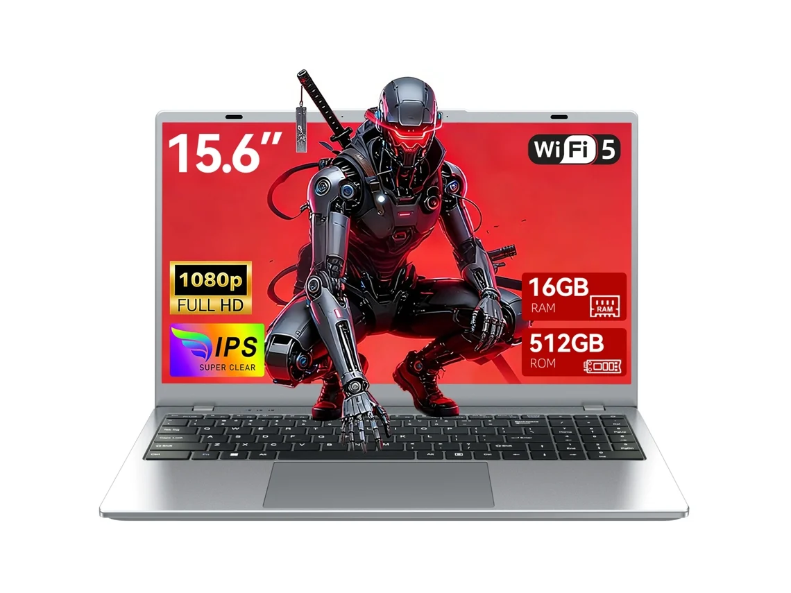 Portátil Vanwin (15,6" - 16 Gb De Ram Ddr3, Ssd De 512 Gb - Intel® Pentium® Gold 6500y - Windows 11 Pro) Gris Oscuro