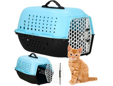 Transportín para Perros Caja de Transporte para Mascotas 48 X 28 X 33 cm Gatos Perros Conejos.