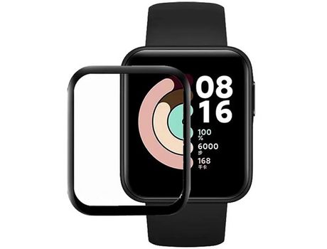 Protector de Pantalla De Gel De Cubierta Completa Con Bordes Negros Para Xiaomi Redmi Watch 3 - Transparente