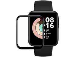 Protector de Pantalla De Gel De Cubierta Completa Con Bordes Negros Para Xiaomi Redmi Watch 3 - Transparente