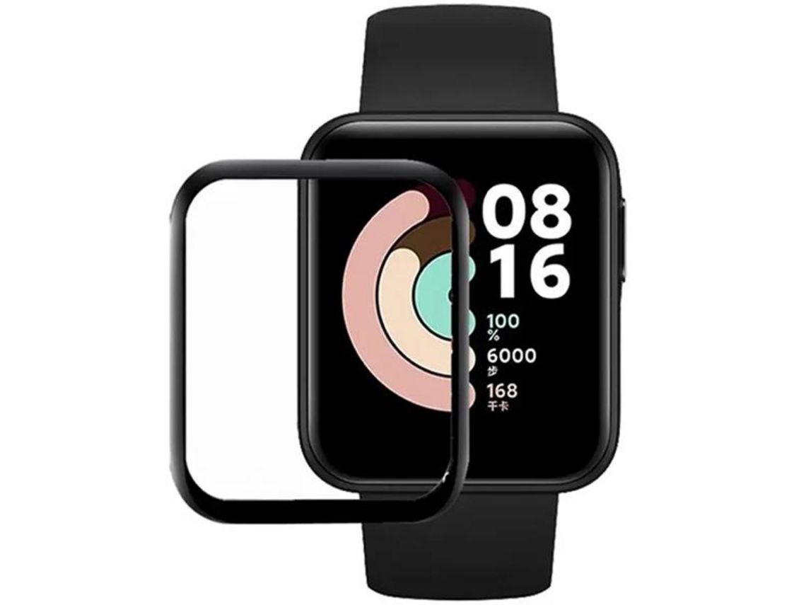 Protector de Pantalla De Gel De Cubierta Completa Con Bordes Negros Para Xiaomi Redmi Watch 3 - Transparente