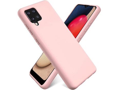 Funda para Samsung Galaxy A12 HONGWE. Textura Suave Rosa