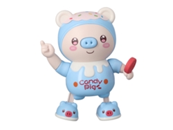 Cerdito Electrónico Bailarín Con Luz Y Música, Interactivo, Caminante, Azul, Para Niños