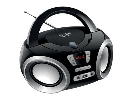 Radio CD ADLER Ad 1181 Reproductor de CD Reproductor de CD portátil Negro Plata