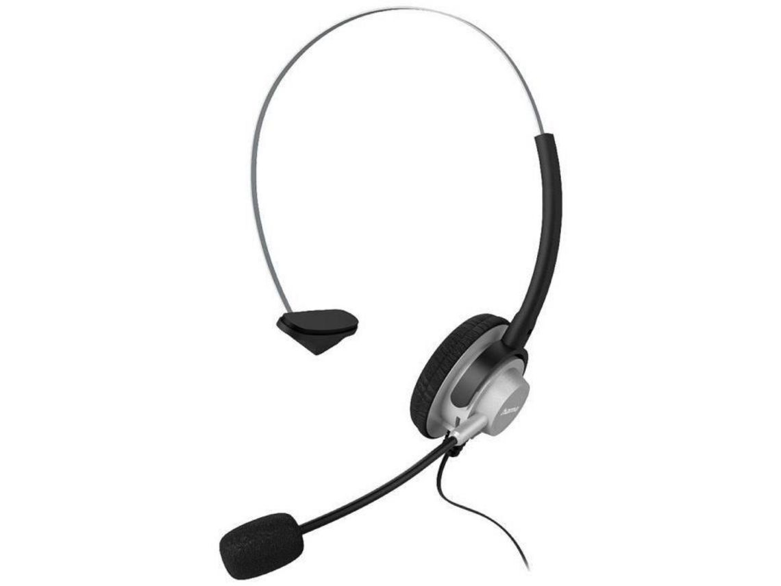 HAMA In-Ear-Headset Auriculares supraaurales con cable mono negro plateado volumen ajustable