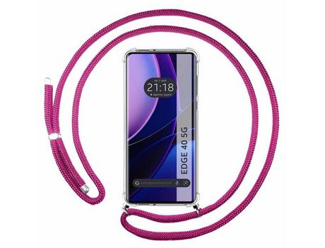Funda para Motorola Edge 40 5G TUMUNDOSMARTPHONE de Rosa