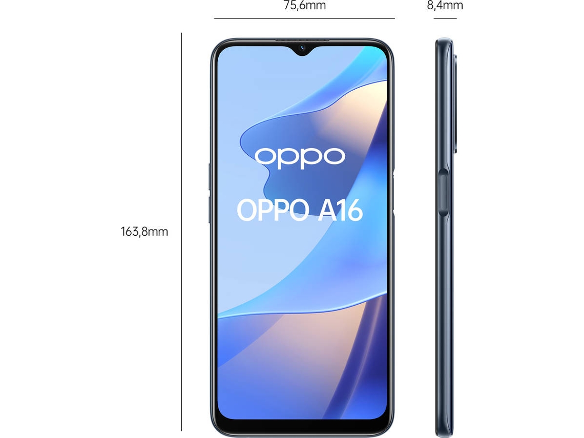 Smartphone OPPO A16s (6.62'' - 4 GB - 64 GB - Negro)