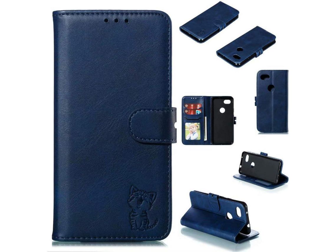 Protector de Pantalla Folio para Google Pixel 3A HONGWE. Marrón