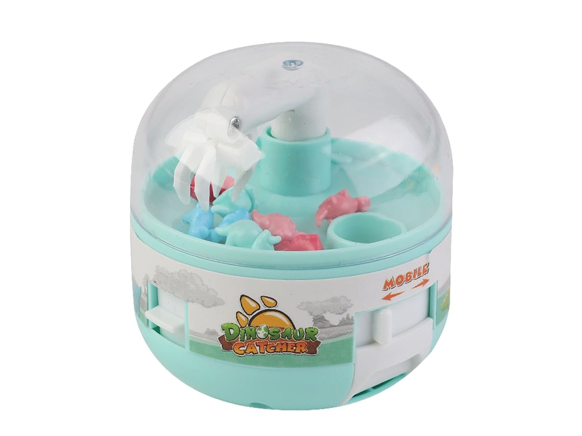 Ats-máquina De Agarrar Muñecas Mini Para Niños Mejora Coordinación Juego Eléctrico Dinosaurio Verde