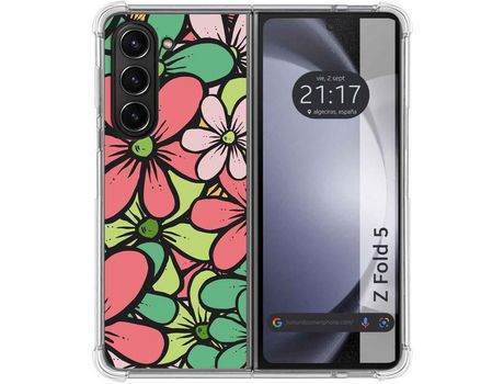 Funda para Samsung Galaxy Z Fold 5 5G TUMUNDOSMARTPHONE de Silicona con Diseño - Mulicolor