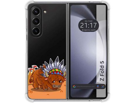 Funda para Samsung Galaxy Z Fold 5 5G TUMUNDOSMARTPHONE de Silicona con Diseño - Mulicolor