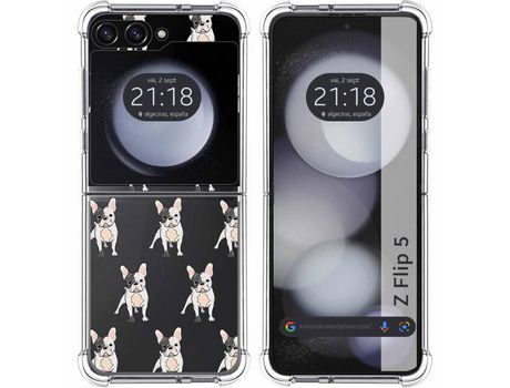 Funda para Samsung Galaxy Z Flip 5 5G TUMUNDOSMARTPHONE de Silicona con Diseño - Mulicolor