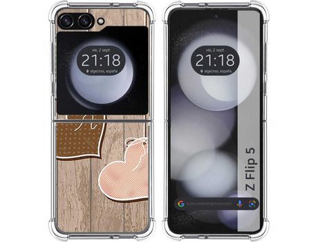 Funda para Samsung Galaxy Z Flip 5 5G TUMUNDOSMARTPHONE de Silicona con Diseño - Mulicolor