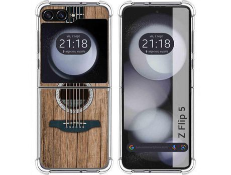 Funda para Samsung Galaxy Z Flip 5 5G TUMUNDOSMARTPHONE de Silicona con Diseño - Mulicolor