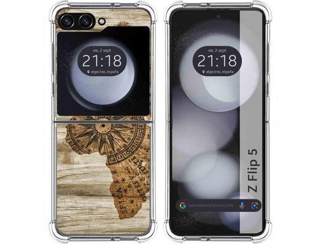 Funda para Samsung Galaxy Z Flip 5 5G TUMUNDOSMARTPHONE de Silicona con Diseño - Mulicolor