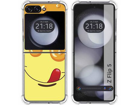 Funda para Samsung Galaxy Z Flip 5 5G TUMUNDOSMARTPHONE de Silicona con Diseño - Mulicolor