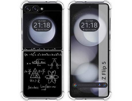Funda para Samsung Galaxy Z Flip 5 5G TUMUNDOSMARTPHONE de Silicona con Diseño - Mulicolor