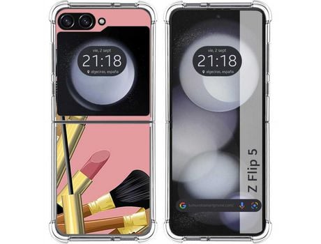 Funda para Samsung Galaxy Z Flip 5 5G TUMUNDOSMARTPHONE de Silicona con Diseño - Mulicolor