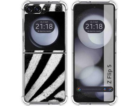 Funda para Samsung Galaxy Z Flip 5 5G TUMUNDOSMARTPHONE de Silicona con Diseño - Mulicolor