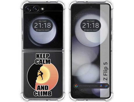 Funda para Samsung Galaxy Z Flip 5 5G TUMUNDOSMARTPHONE de Silicona con Diseño - Mulicolor