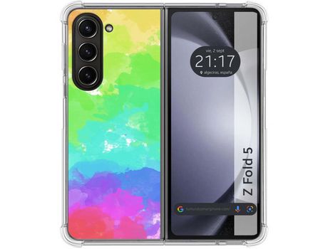 Funda para Samsung Galaxy Z Fold 5 5G TUMUNDOSMARTPHONE de Silicona con Diseño - Mulicolor