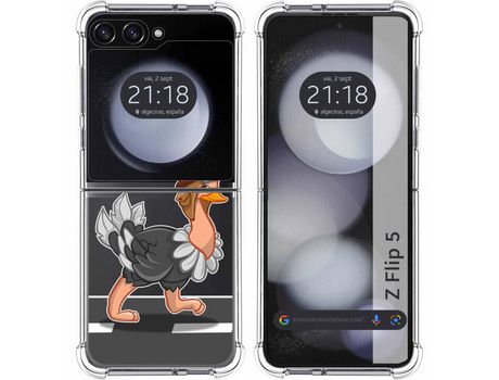 Funda para Samsung Galaxy Z Flip 5 5G TUMUNDOSMARTPHONE de Silicona con Diseño - Mulicolor