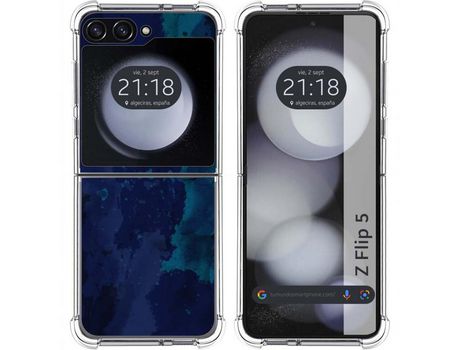 Funda para Samsung Galaxy Z Flip 5 5G TUMUNDOSMARTPHONE de Silicona con Diseño - Mulicolor