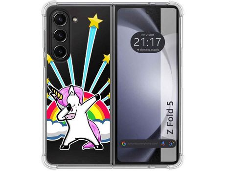 Funda para Samsung Galaxy Z Fold 5 5G TUMUNDOSMARTPHONE de Silicona con Diseño - Mulicolor