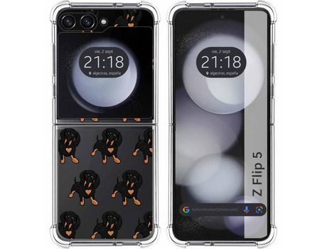 Funda para Samsung Galaxy Z Flip 5 5G TUMUNDOSMARTPHONE de Silicona con Diseño - Mulicolor