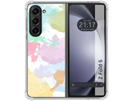 Funda para Samsung Galaxy Z Fold 5 5G TUMUNDOSMARTPHONE de Silicona con Diseño - Mulicolor