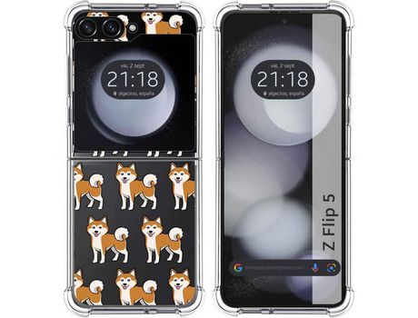Funda para Samsung Galaxy Z Flip 5 5G TUMUNDOSMARTPHONE de Silicona con Diseño - Mulicolor