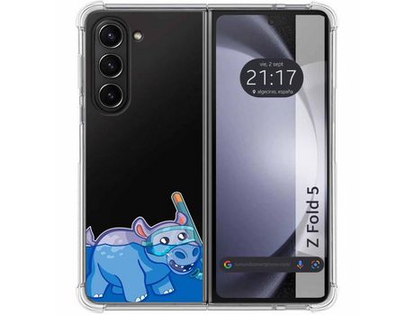 Funda para Samsung Galaxy Z Fold 5 5G TUMUNDOSMARTPHONE de Silicona con Diseño - Mulicolor