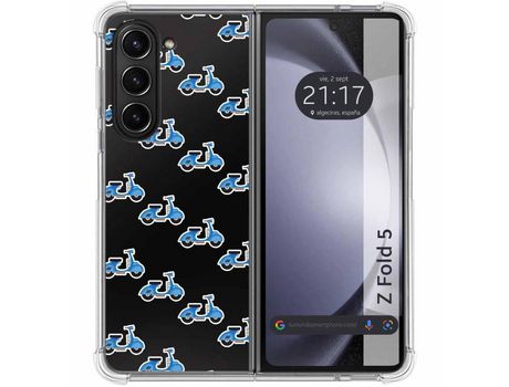 Funda para Samsung Galaxy Z Fold 5 5G TUMUNDOSMARTPHONE de Silicona con Diseño - Mulicolor