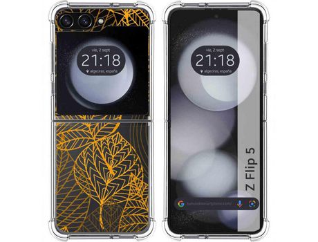 Funda para Samsung Galaxy Z Flip 5 5G TUMUNDOSMARTPHONE de Silicona con Diseño - Mulicolor