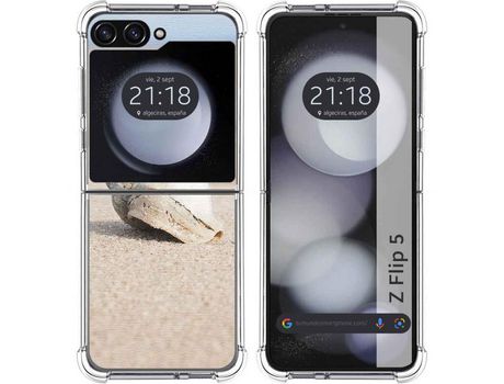 Funda para Samsung Galaxy Z Flip 5 5G TUMUNDOSMARTPHONE de Silicona con Diseño - Mulicolor