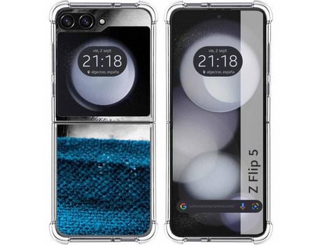 Funda para Samsung Galaxy Z Flip 5 5G TUMUNDOSMARTPHONE de Silicona con Diseño - Mulicolor