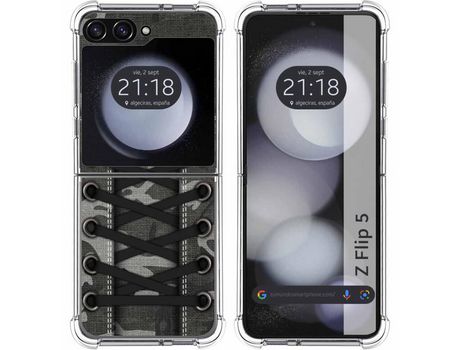 Funda para Samsung Galaxy Z Flip 5 5G TUMUNDOSMARTPHONE de Silicona con Diseño - Mulicolor