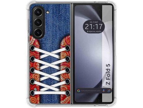 Funda para Samsung Galaxy Z Fold 5 5G TUMUNDOSMARTPHONE de Silicona con Diseño - Mulicolor