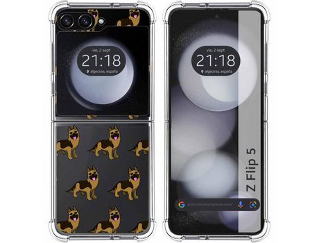 Funda para Samsung Galaxy Z Flip 5 5G TUMUNDOSMARTPHONE de Silicona con Diseño - Mulicolor