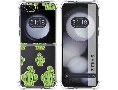 Funda para Samsung Galaxy Z Flip 5 5G TUMUNDOSMARTPHONE de Silicona con Diseño - Mulicolor