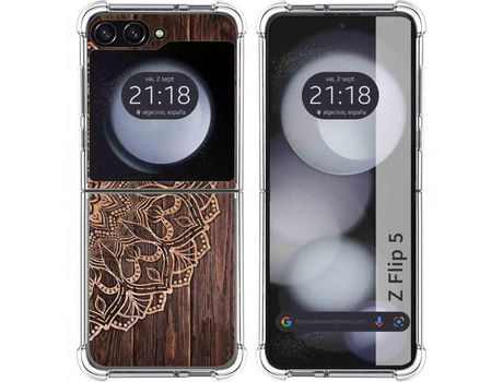 Funda para Samsung Galaxy Z Flip 5 5G TUMUNDOSMARTPHONE de Silicona con Diseño - Mulicolor